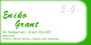 eniko grant business card